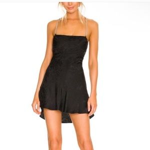 for love and lemons black slip dress